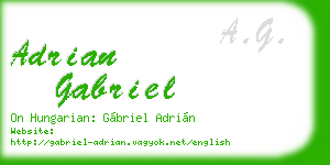 adrian gabriel business card