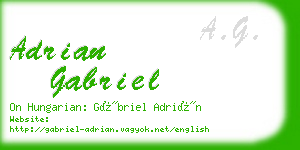 adrian gabriel business card